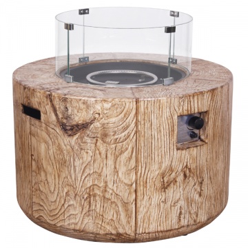 Verano Round Outdoor Gas Fire Pit Table